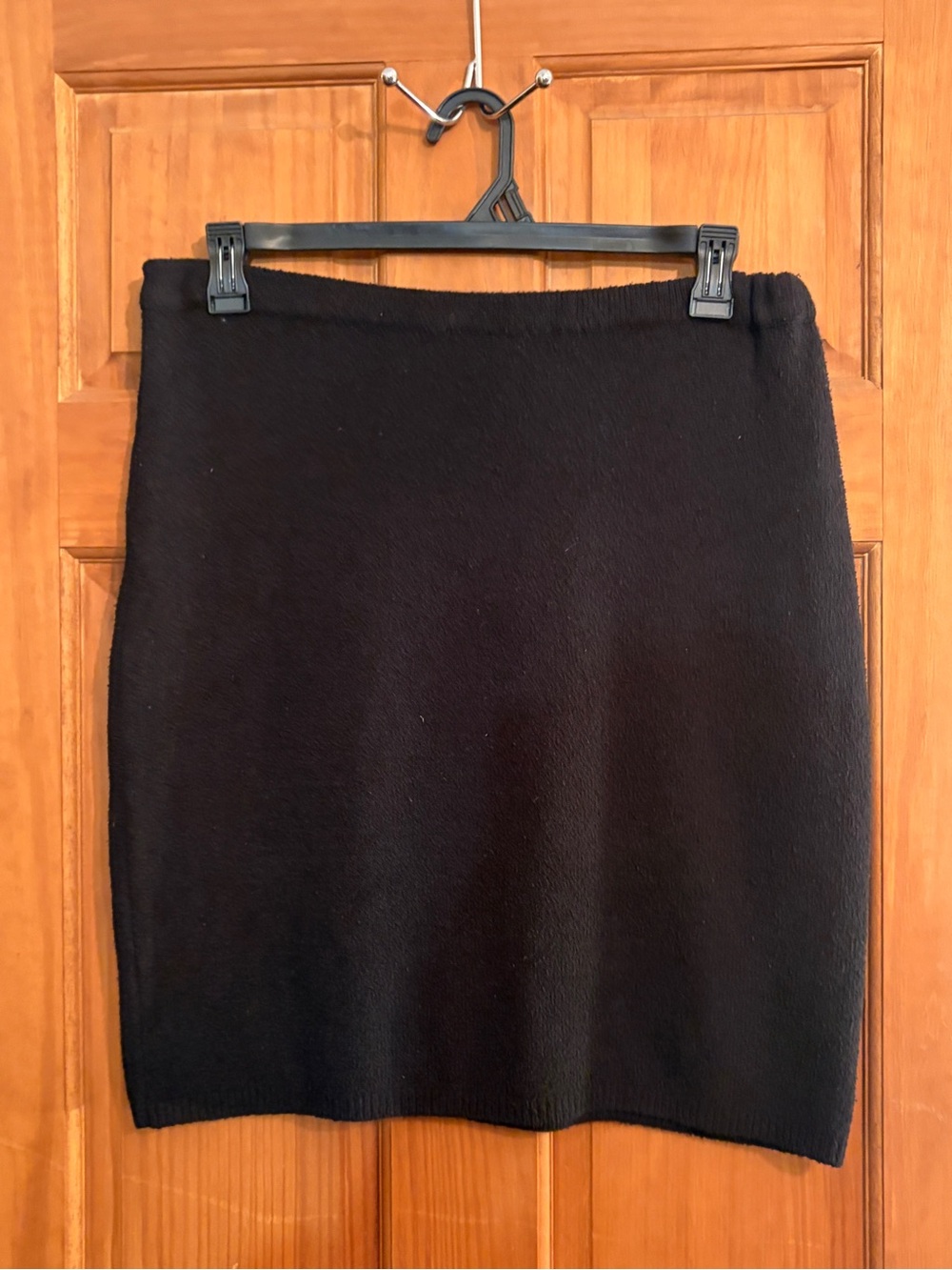Melrose Studio Black Knit Mini Skirt - Women’s Size Medium - Silk Blend